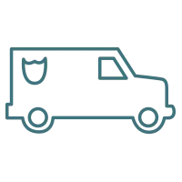 Cash is collected from smartsafe to financial institution